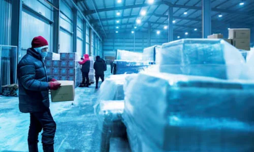 Cold storage warehouse shed