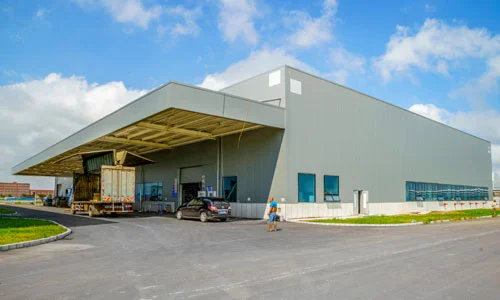 Industrial warehouse shed