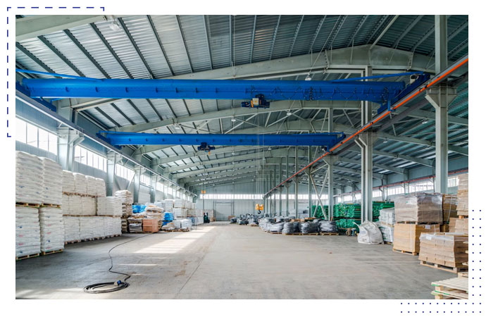 Modern warehouse shed construction in Bangladesh