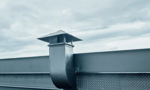 Warehouse roof ventilation system installation