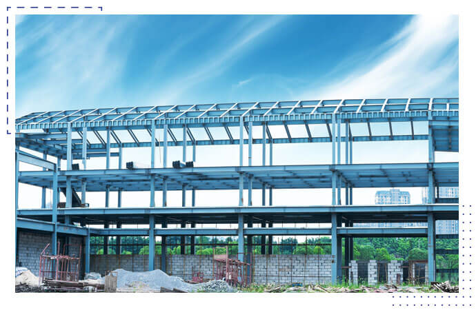 Steel-framed building construction in Bangladesh