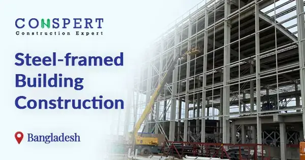 Steel-framed building construction in Bangladesh